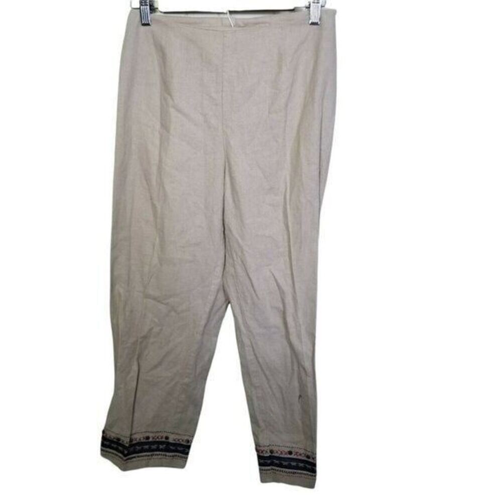 Christopher & Banks Womens Size 4 Tan  Solid Cropped Pants